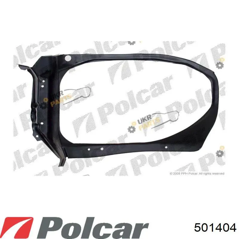 Рамка радіатора верхня Polcar 501404 ціна, від 27.01 USD