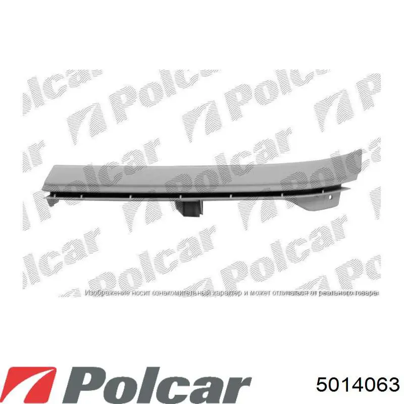 Вія (накладка) правої фари 5014063 Polcar