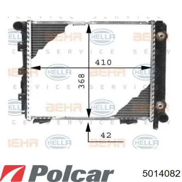 Радіатор 5014082 Polcar