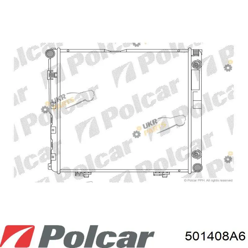 Радіатор основний Polcar 501408A6 ціна, від 90.65 USD