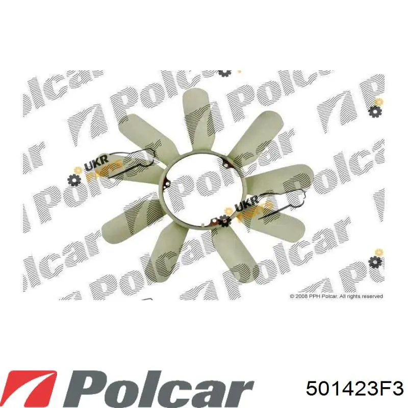 501423F3 Polcar вентилятор/крильчатка радіатора охолодження