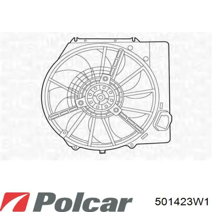 501423W1 Polcar Електровентилятор радіатора
