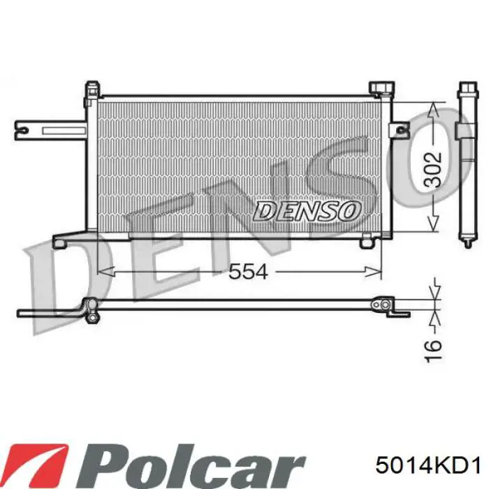 Ресивер-осушувач кондиціонера 5014KD1 Polcar