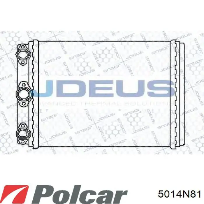 Радіатор пічки (обігрівача) 5014N81 Polcar