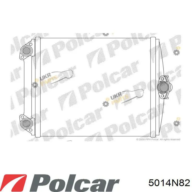 Радіатор пічки 5014N82 Polcar