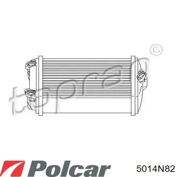 Радіатор пічки (обігрівача) 5014N82 Polcar