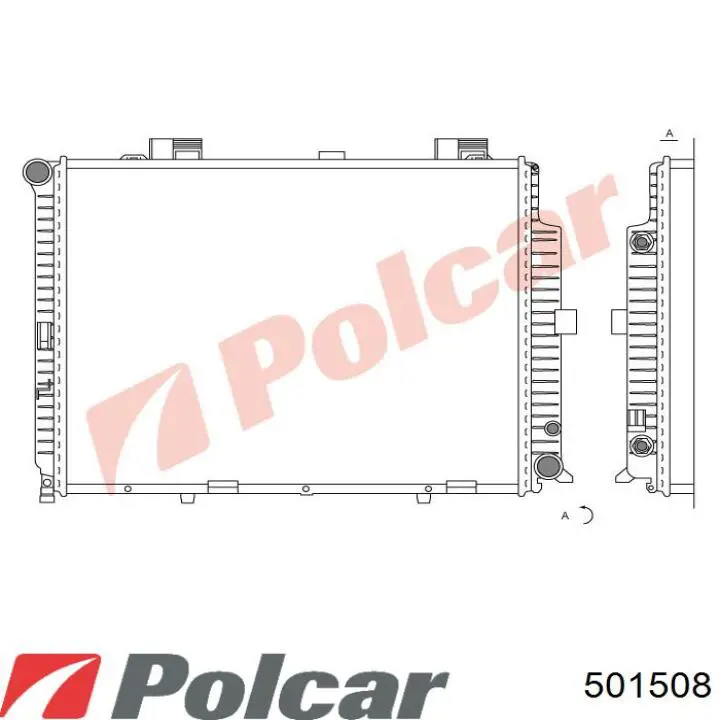 501508 Polcar Радіатор охолодження двигуна