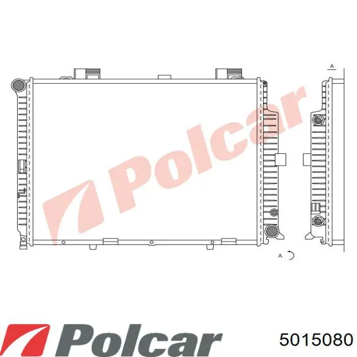 5015080 Polcar радіатор охолодження двигуна