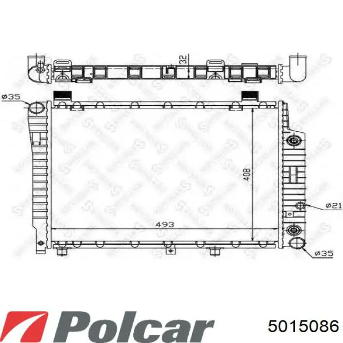 Радіатор основний Mercedes A2105006503 ціна, від 195.93 USD
