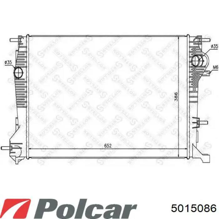 5015086 Polcar радіатор охолодження двигуна