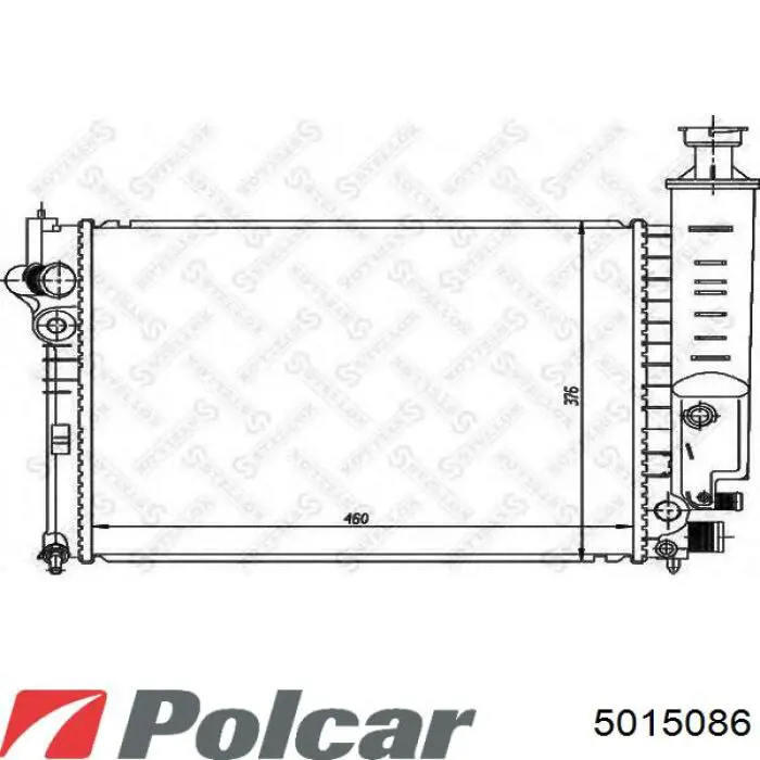 Радіатор охолодження Mercedes A2105006503