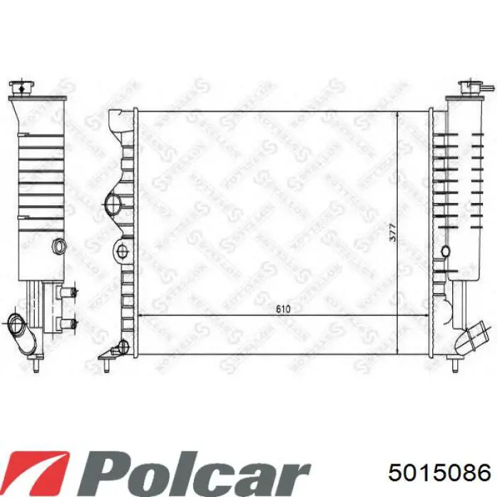 A2105006503 Mercedes Радіатор охолодження двигуна