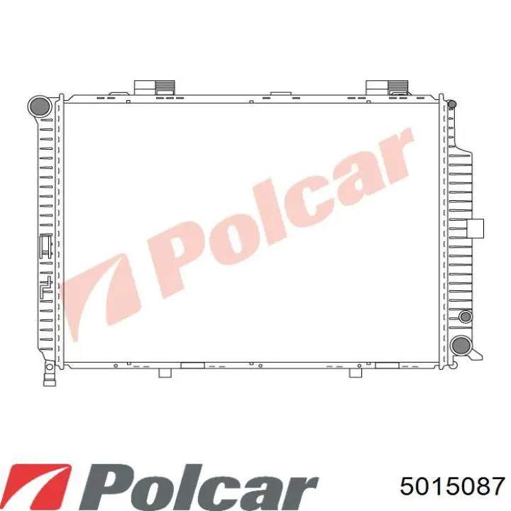 Радіатор основний Polcar 5015087 ціна, від 68.77 USD
