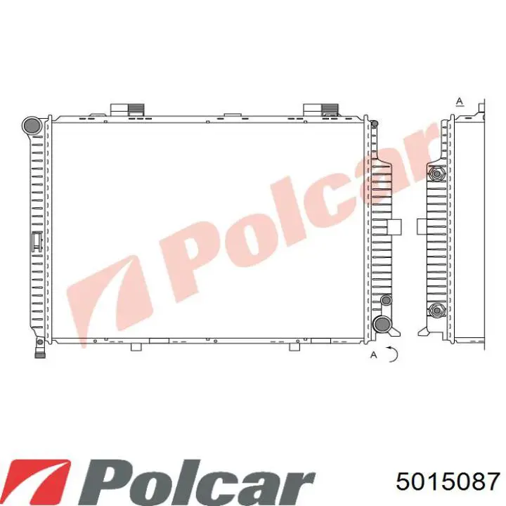 Купити 5015087 Polcar Радіатор двигуна