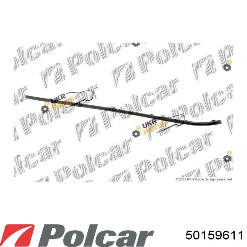 Молдинг заднього бампера, лівий Polcar 50159611 ціна, від 16.23 USD