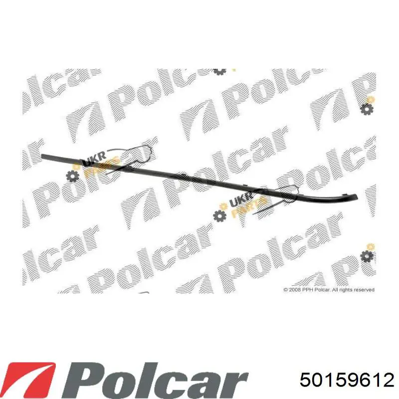 Купити 50159612 Polcar Молдинг заднього бампера, правий