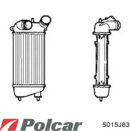 5015J83 Polcar радіатор интеркуллера