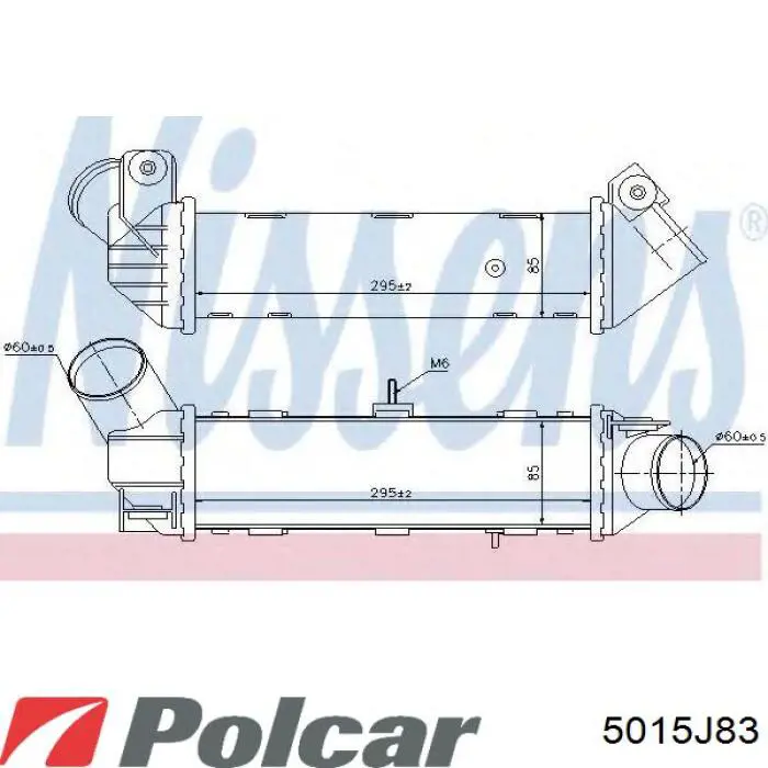 Купити FP46T84AV AVA Радіатор интеркуллера