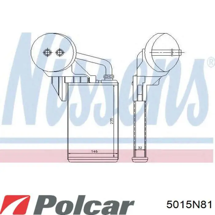 Купити 5015N81 Polcar Теплообмінник