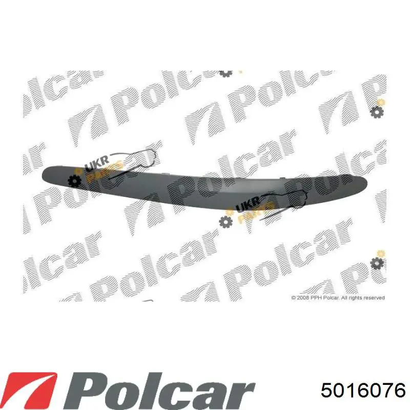 Молдинг переднього бампера, правий 5016076 Polcar