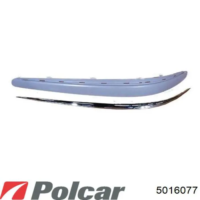 Купити 5016077 Polcar Молдинг переднього бампера, лівий