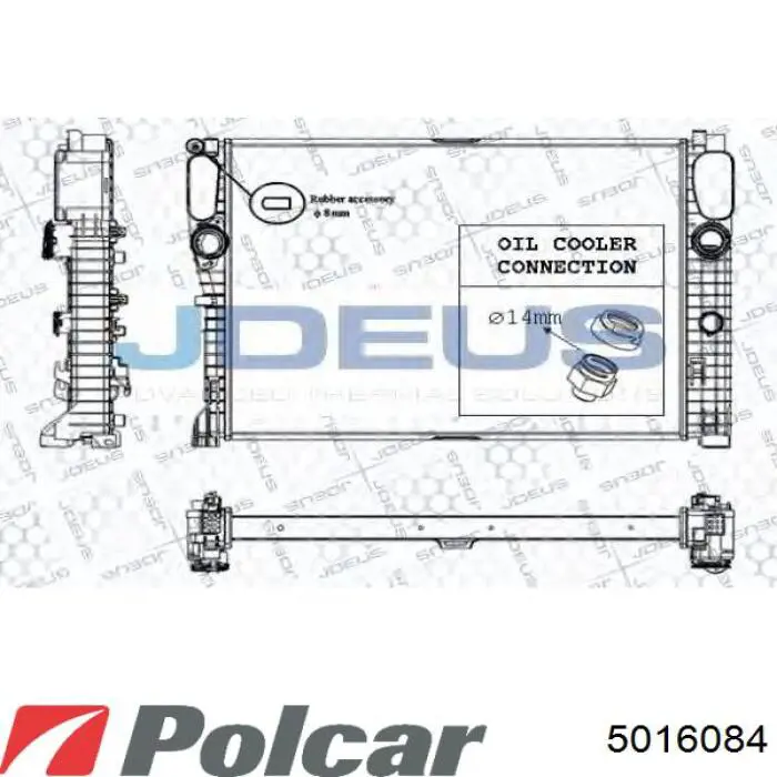 5016084 Polcar радіатор охолодження двигуна