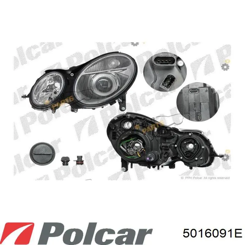 Фара ліва 5016091E Polcar