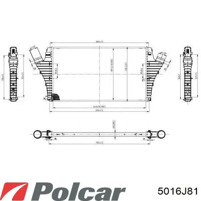 Інтеркулер 5016J81 Polcar