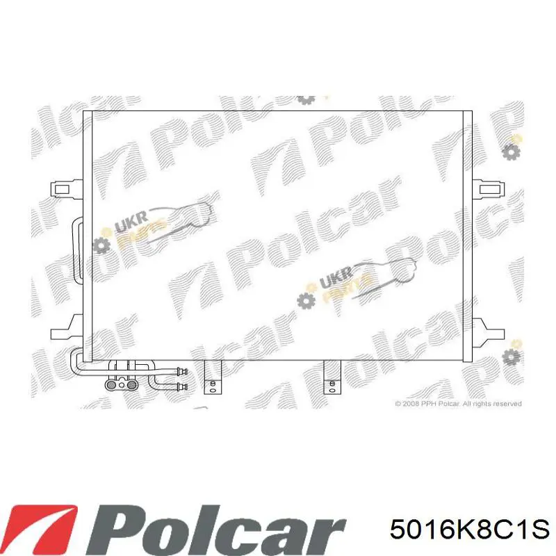 Купити 5016K8C1S Polcar Радіатор системи охолодження кондиціонера