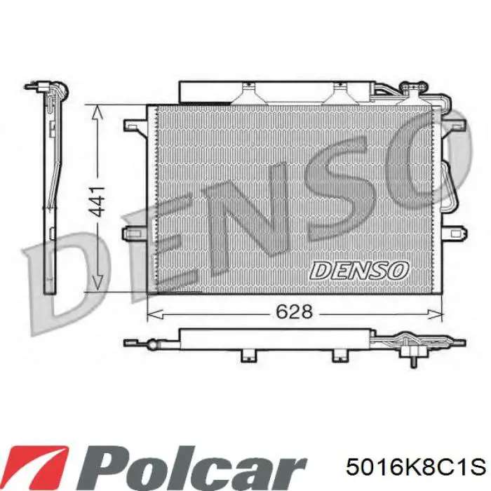 5016K8C1S Polcar радіатор кондиціонера