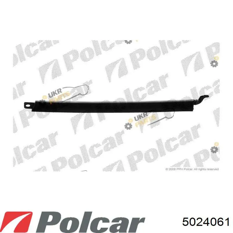 Вія (накладка) лівої фари 5024061 Polcar