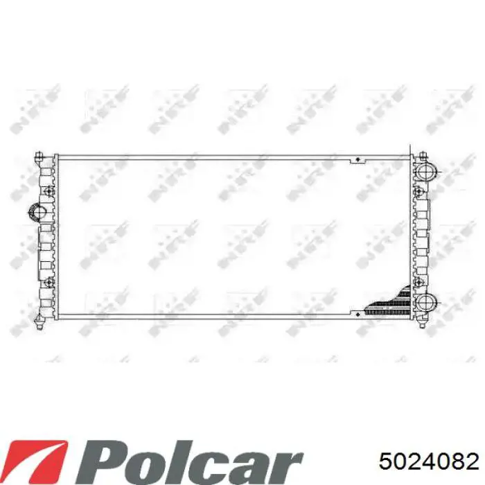 5024082 Polcar Радіатор охолодження двигуна