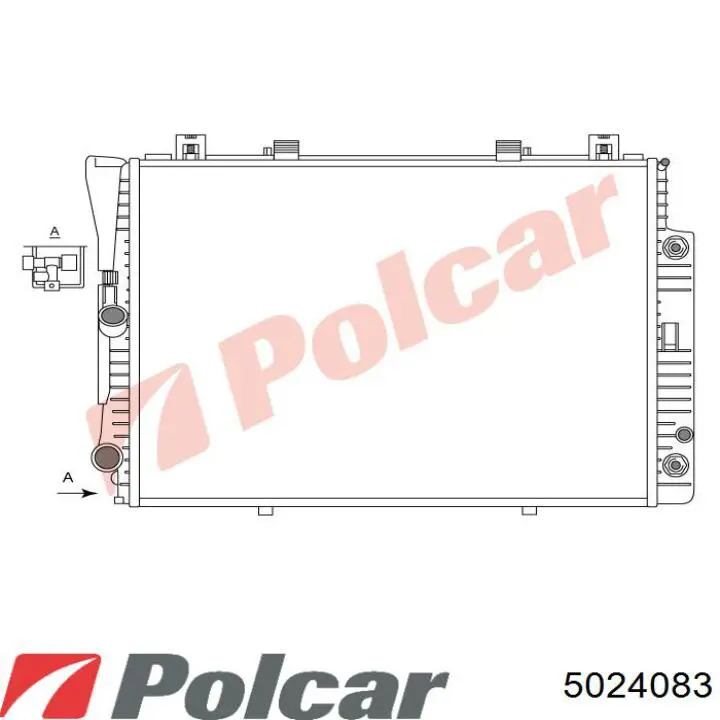 5024083 Polcar радіатор охолодження двигуна