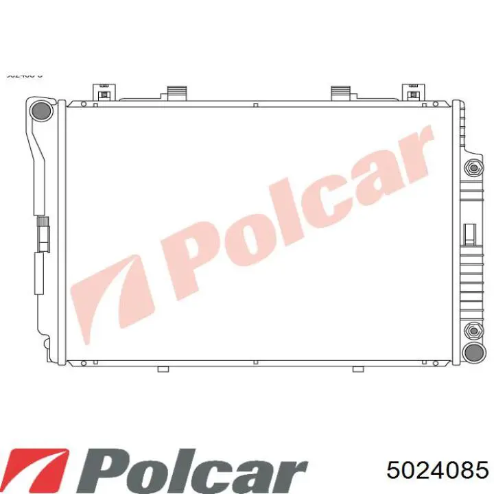 5024085 Polcar радіатор охолодження двигуна