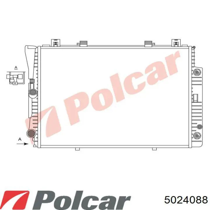 Купити 5024088 Polcar Радіатор двигуна