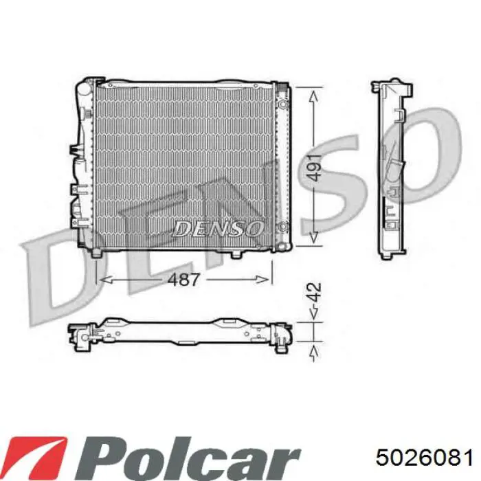 5026081 Polcar радіатор охолодження двигуна