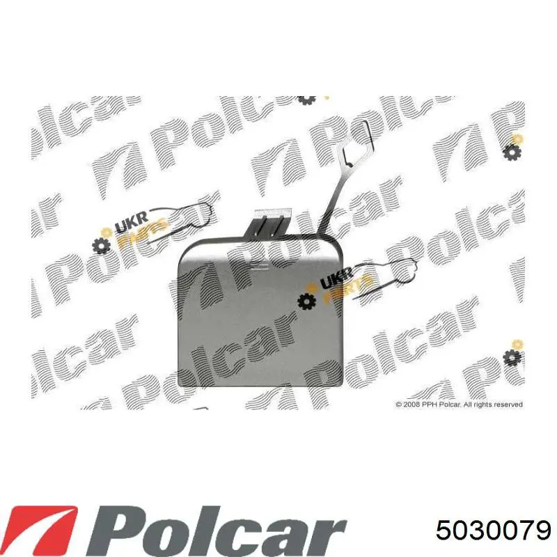 Заглушка бампера буксирувального гака, передня Polcar 5030079 ціна, від 10.47 USD