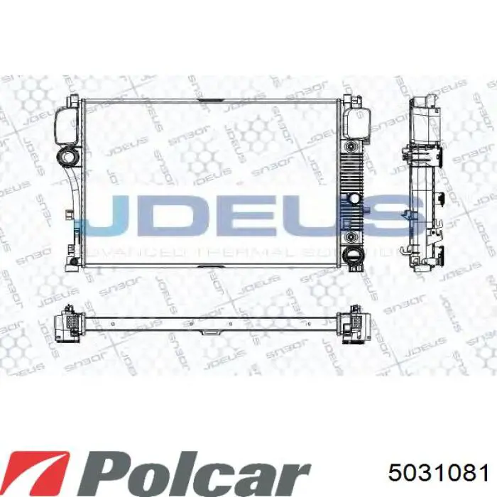 5031081 Polcar Радіатор охолодження двигуна