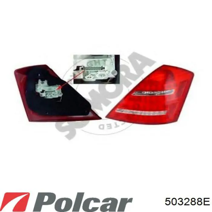 Купити 1408247 Autotechteile Задня права фара