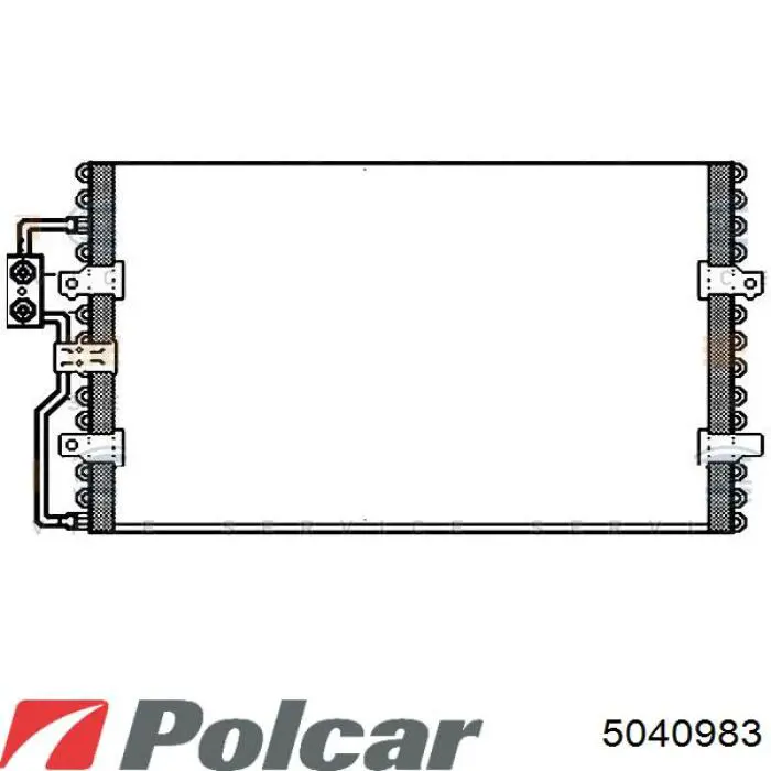 5040983 Polcar Кут бампера заднього правий