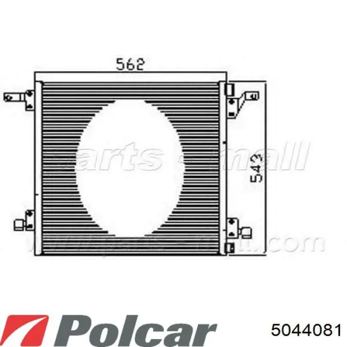 5044081 Polcar Радіатор охолодження двигуна