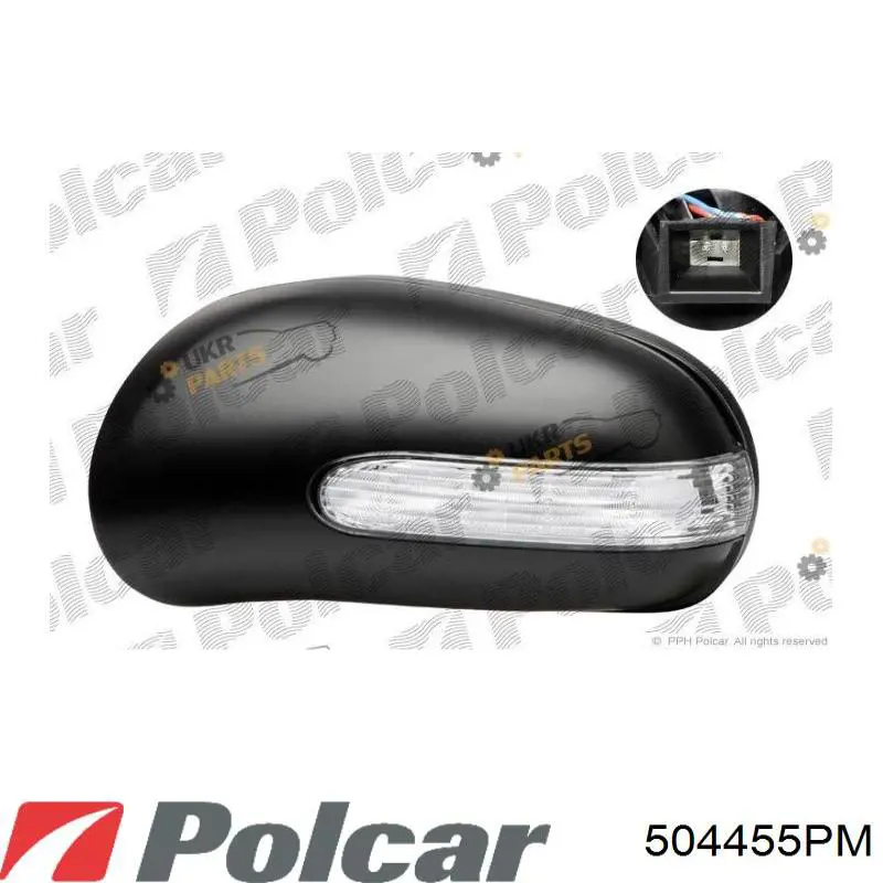Купити 504455PM Polcar Накладка/кришка дзеркала заднього виду, права