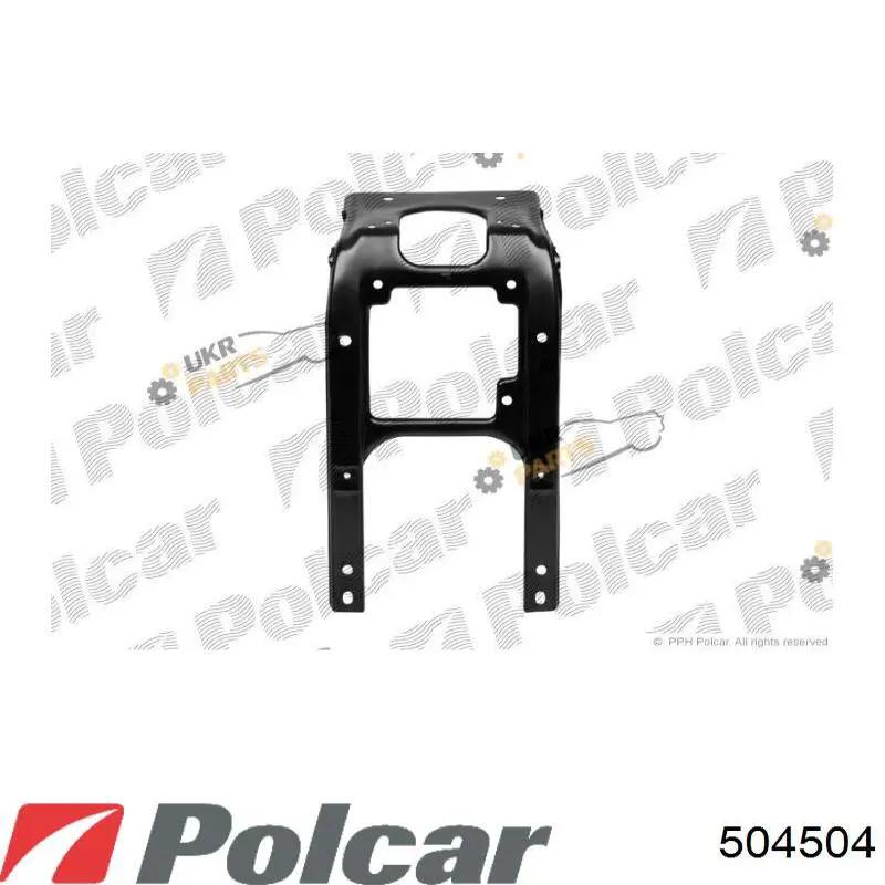 504504 Polcar супорт радіатора верхній/монтажна панель кріплення фар
