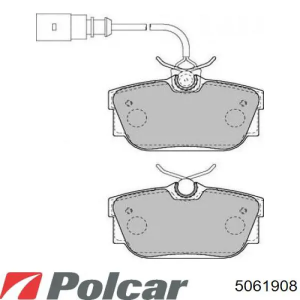 5061908 Polcar Крило заднє праве
