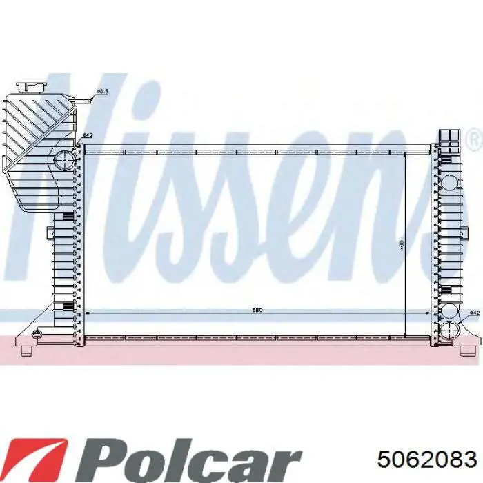 5062083 Polcar Радіатор охолодження двигуна