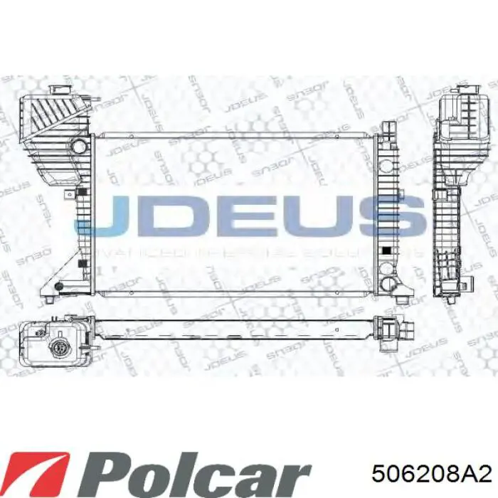 506208A2 Polcar радіатор охолодження двигуна