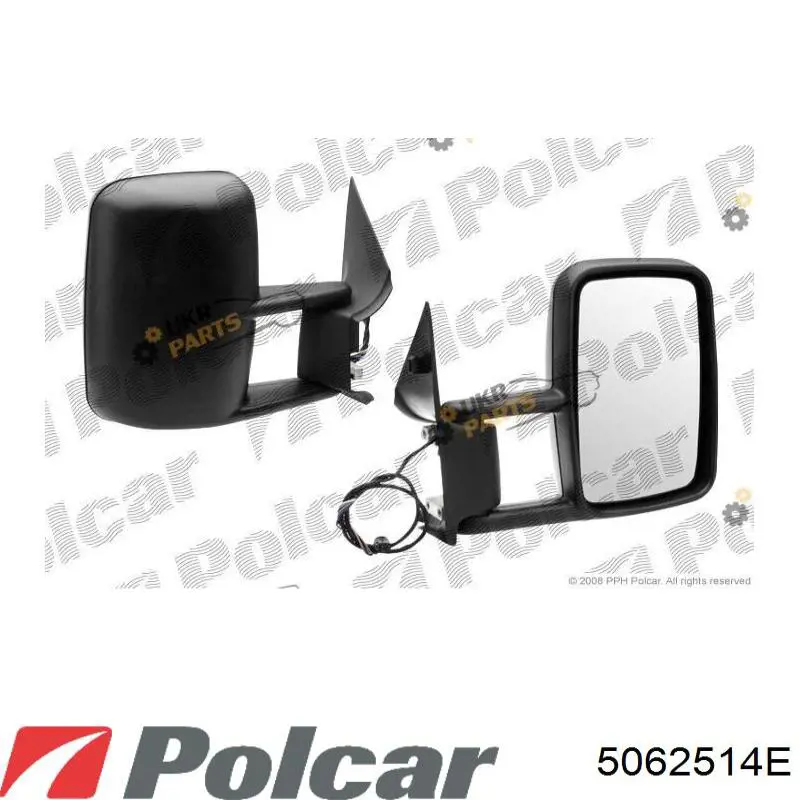 Ліве бічне дзеркало Polcar 5062514E ціна, від 58.09 USD