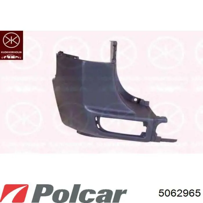 5062965 Polcar Бампер задній, центральна частина