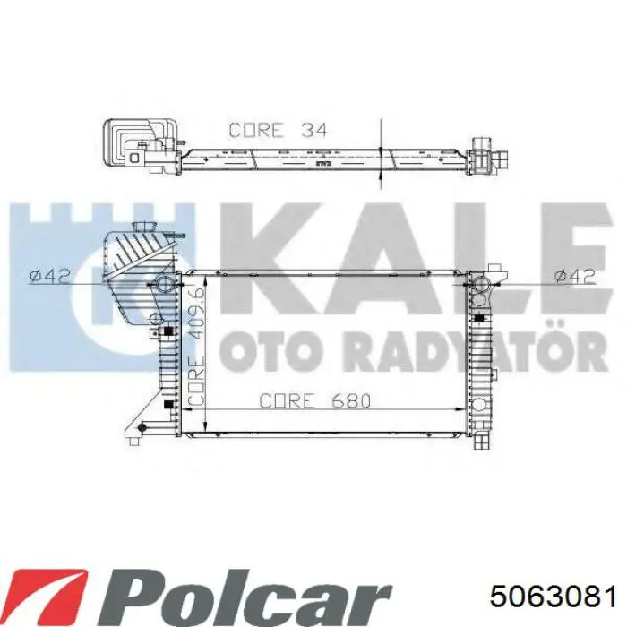 Радіатор 5063081 Polcar