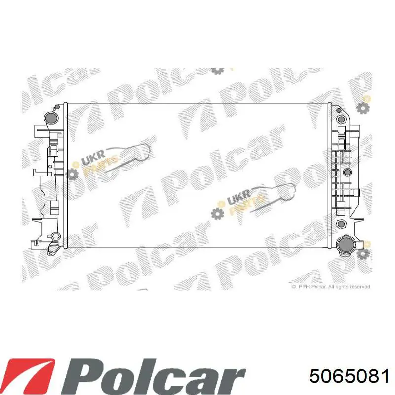 506508A1 Polcar радіатор охолодження двигуна